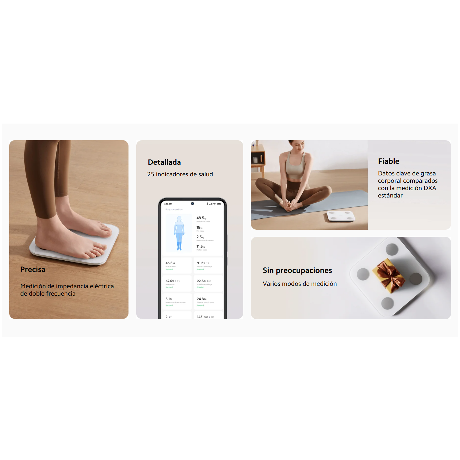 BALANZA CORPORAL INTELIGENTE XIAOMI S400 CON BLUETOOTH - 3