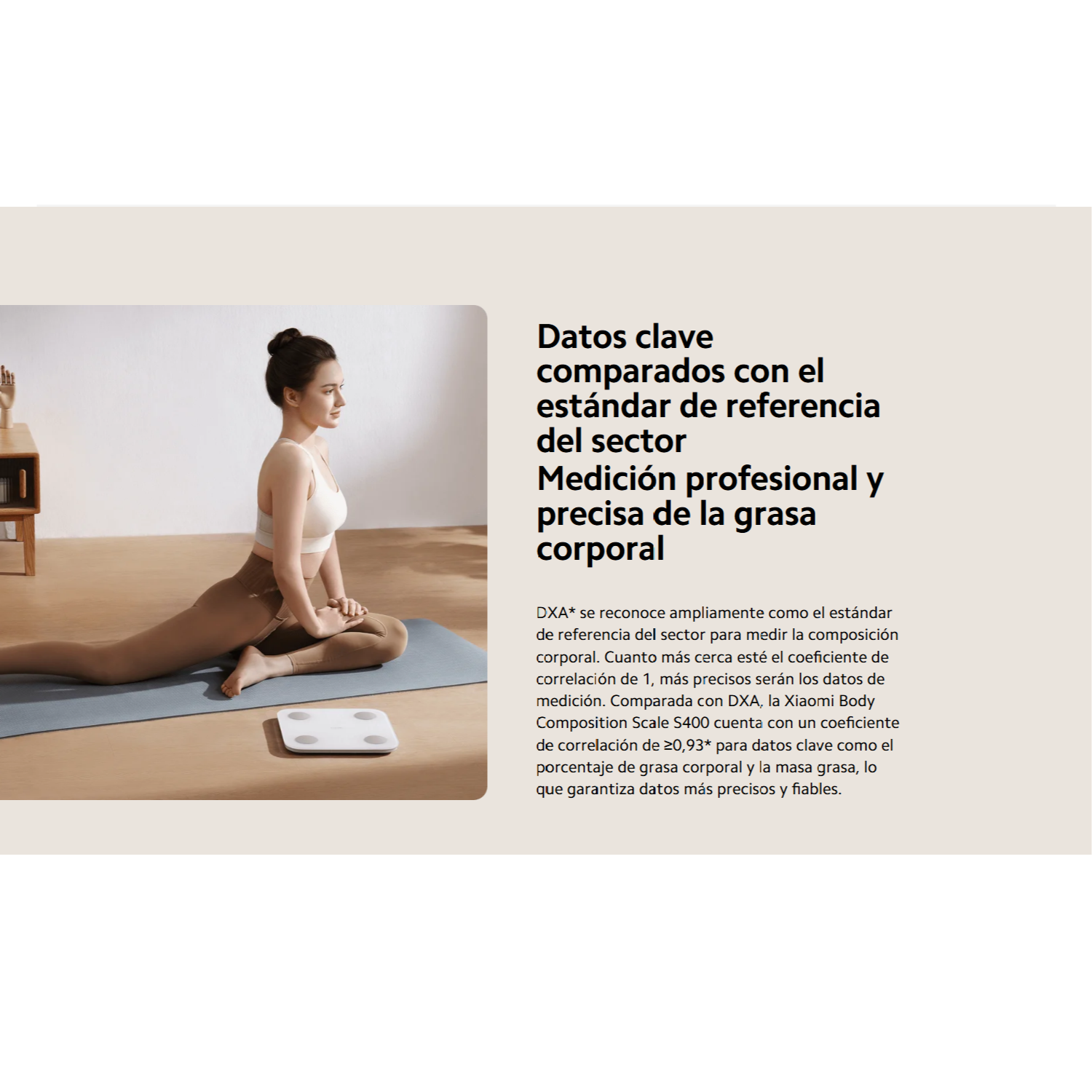 BALANZA CORPORAL INTELIGENTE XIAOMI S400 CON BLUETOOTH - 5