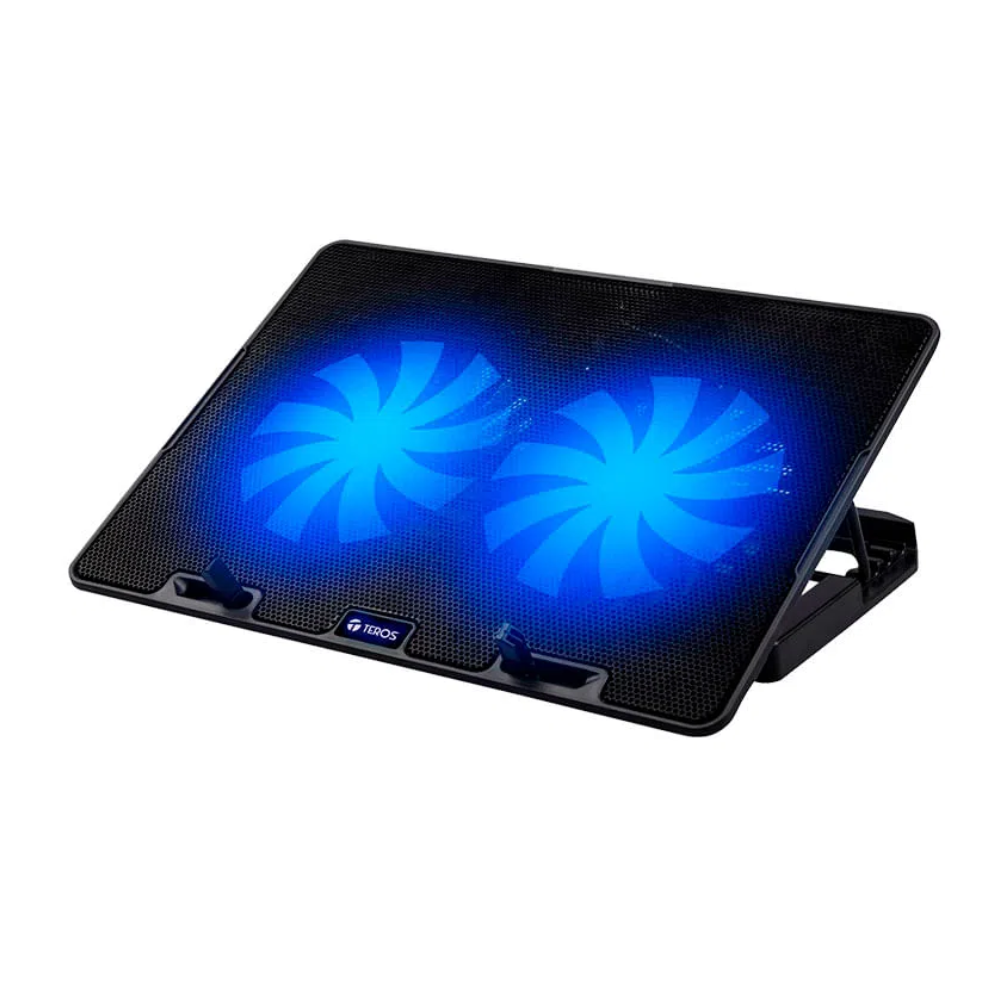 COOLER PARA LAPTOP TEROS 15 PULGADAS CON DOBLE VENTILADOR - 2