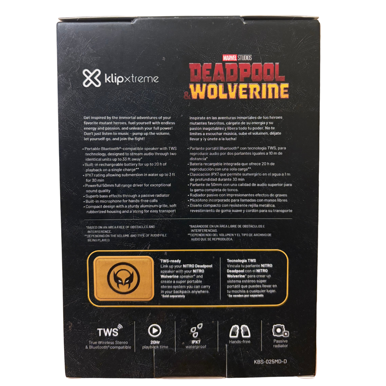 PARLANTE BLUETOOTH KLIP XTREME 6W NITRO PORTÁTIL KBS-025 - 3