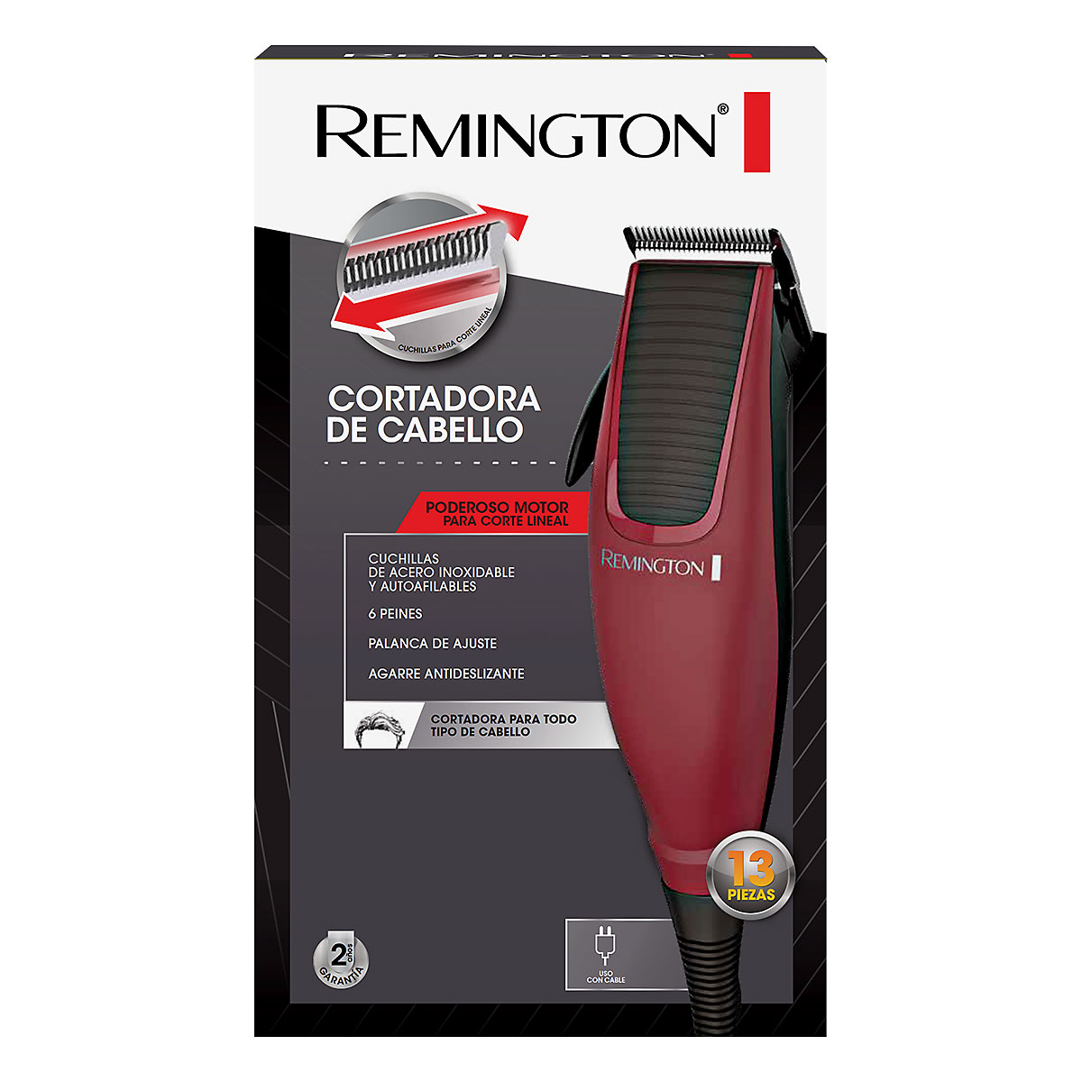 CORTADORA DE CABELLO REMINGTON 13 PIEZAS HC1095 - 3