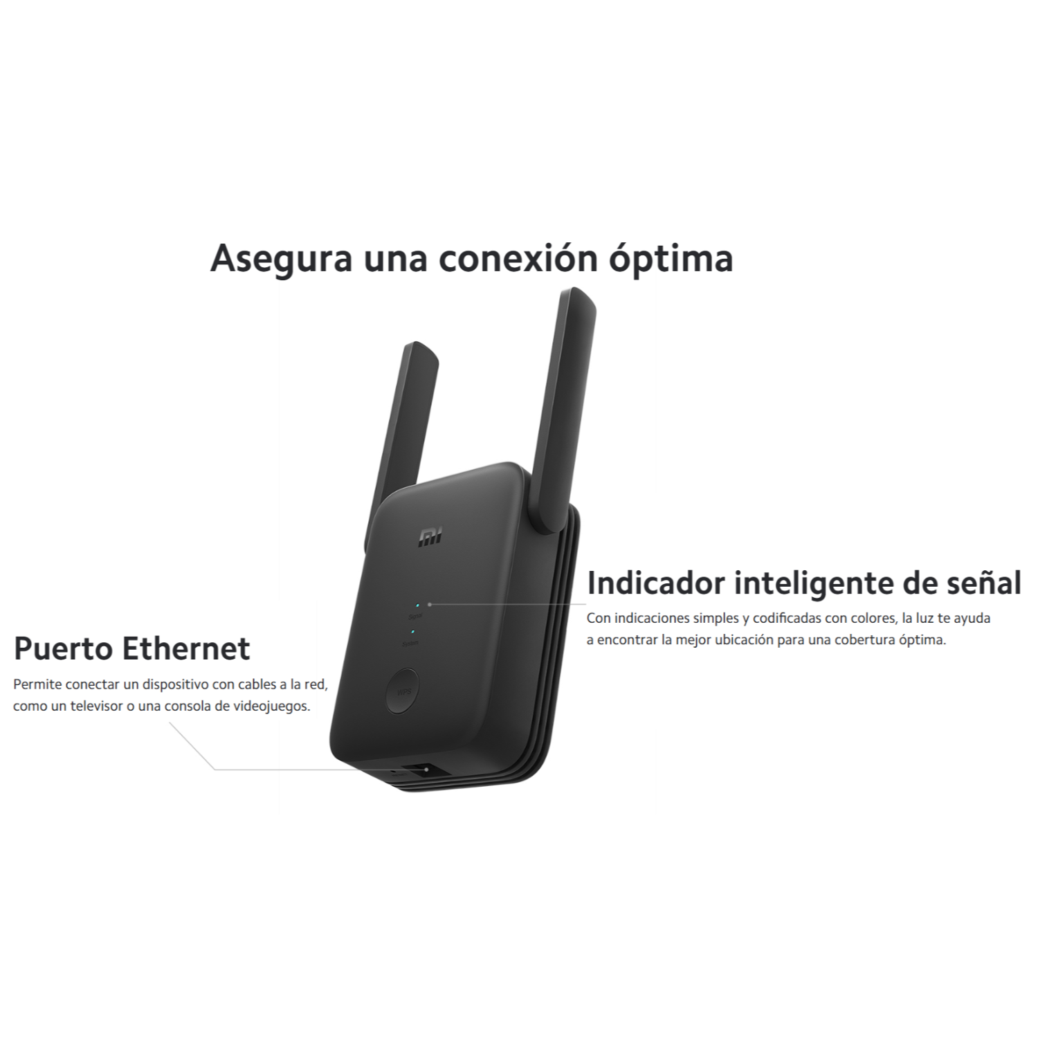 REPETIDOR WIFI XIAOMI AC1200 DOBLE BANDA AMPLIFICADOR - 2
