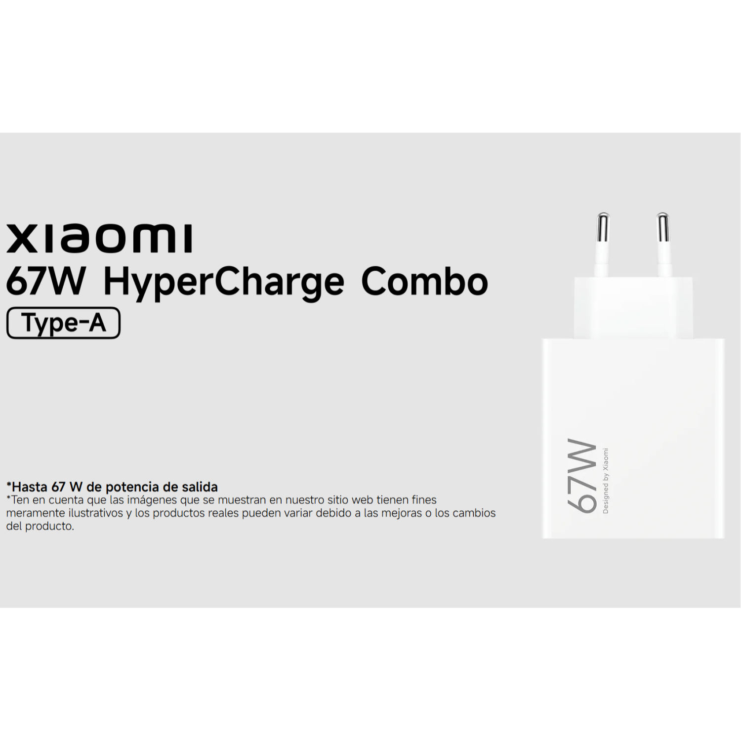 CARGADOR XIAOMI 67W CARGA RÁPIDA TURBO CHARGE - 3