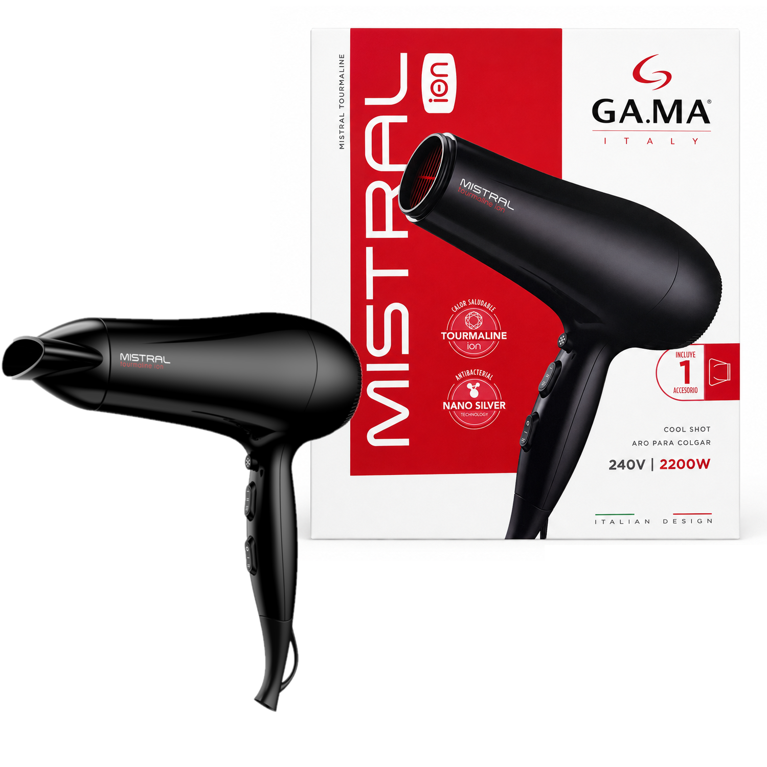 SECADOR DE CABELLO GAMA MISTRAL 2200W - 1