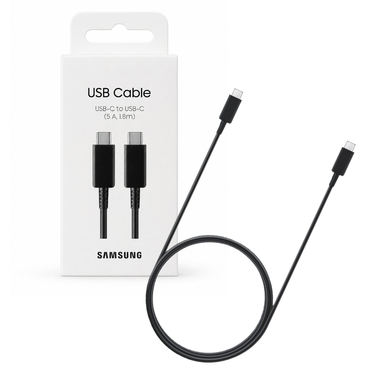CABLE SAMSUNG 100W 1.8M 5A CARGA SUPER RÁPIDA USB C - 1