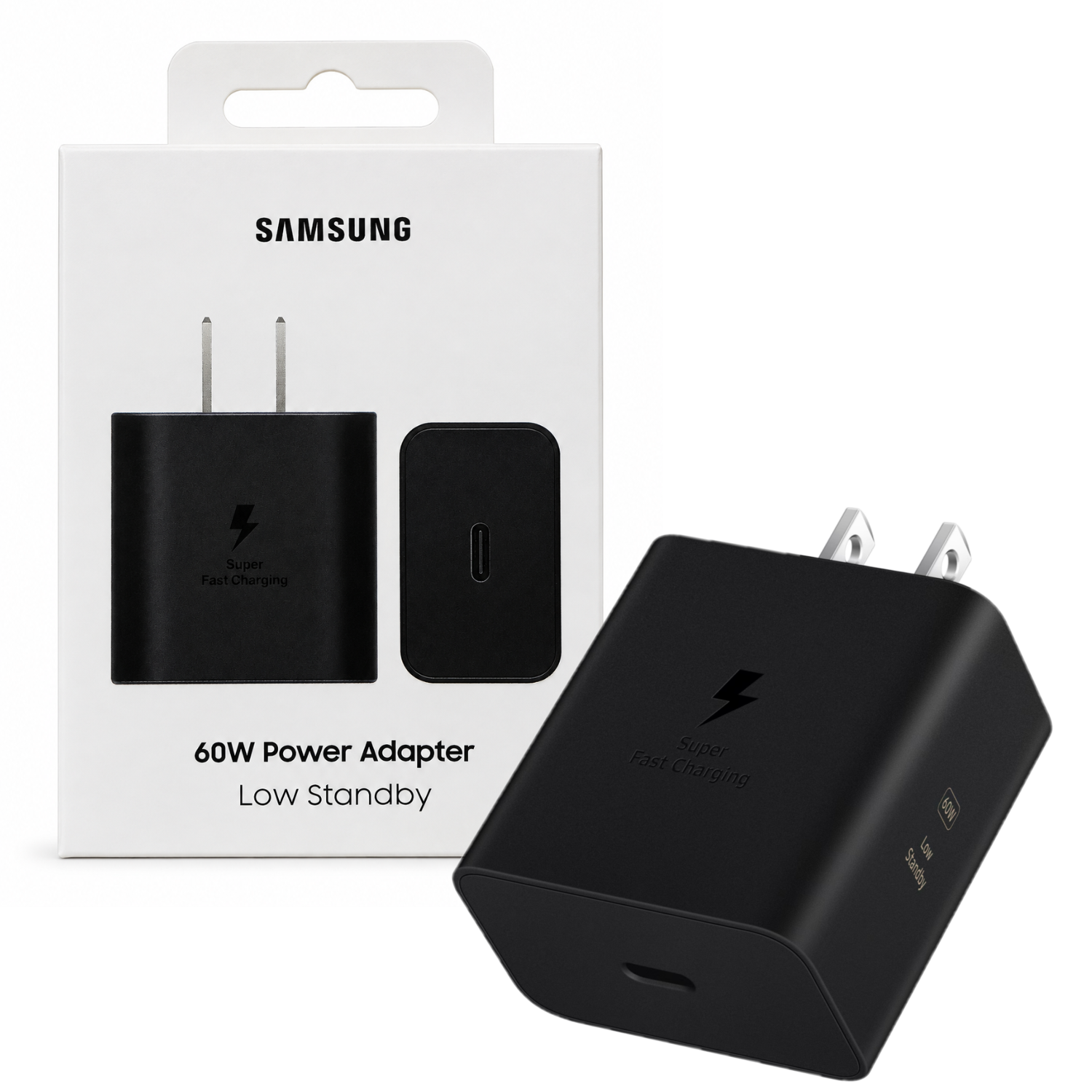 CARGADOR SAMSUNG 60W CARGA SUPER RAPIDA USB-C - 1