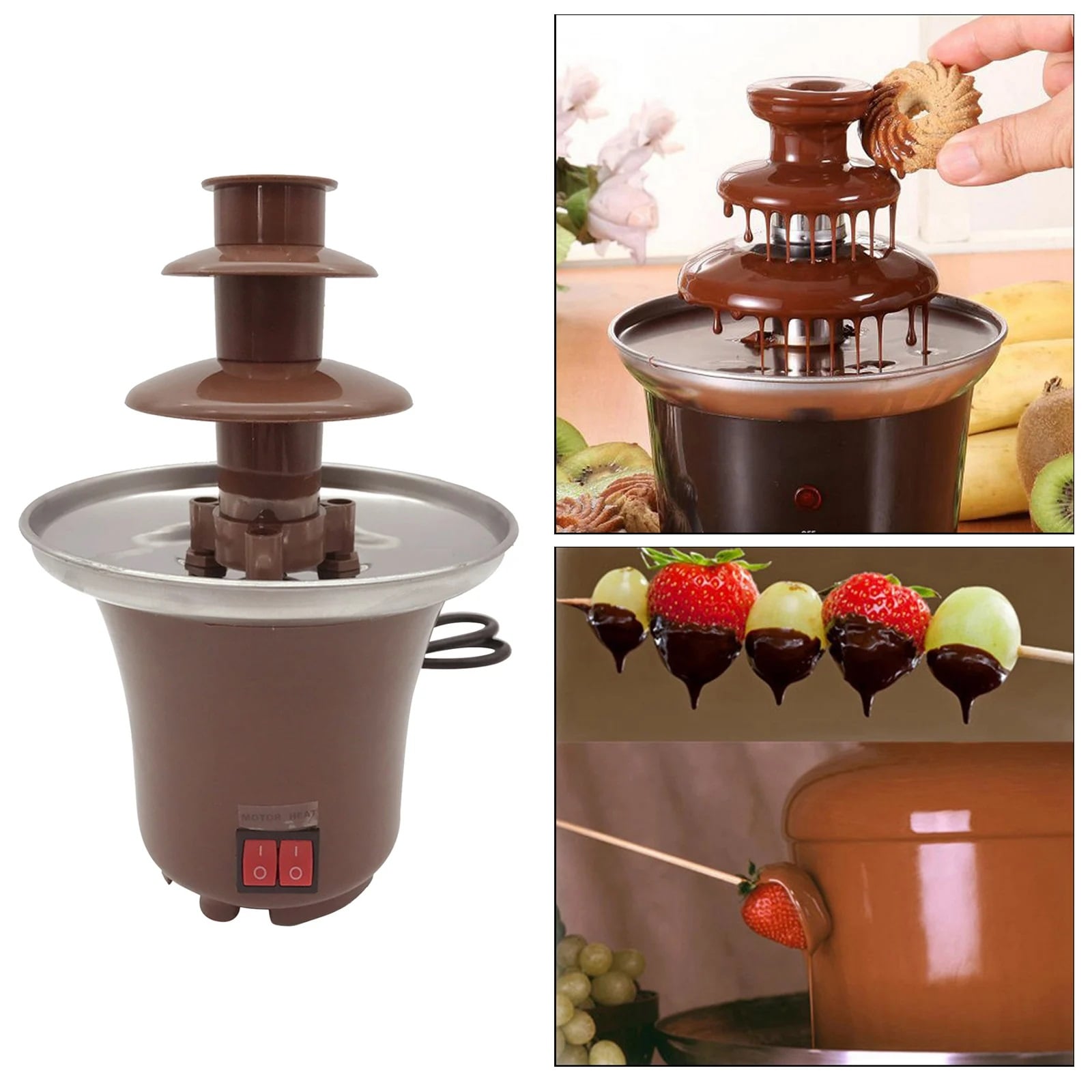 MAQUINA PARA DERRETIR CHOCOLATE FONDUE ELÉCTRICA CHOCOLATERA - 1