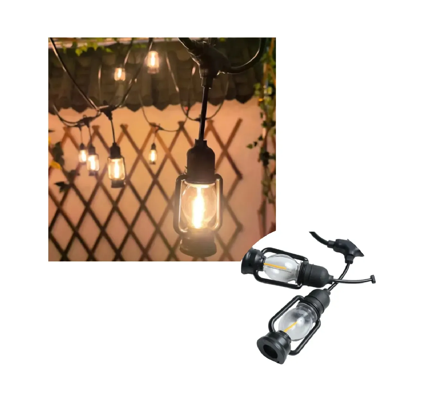 GUIRNALDA EXTERIOR BOMBILLA LED VINTAGE 5M T.FAROL - 1