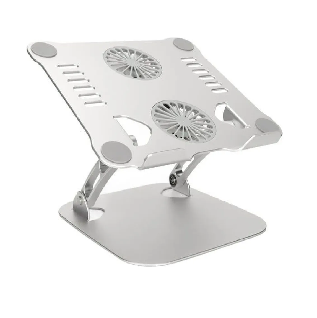 SOPORTE LAPTOP NOTEBOOK BASE COOLER VENTILADOR ALUMINIO - 1