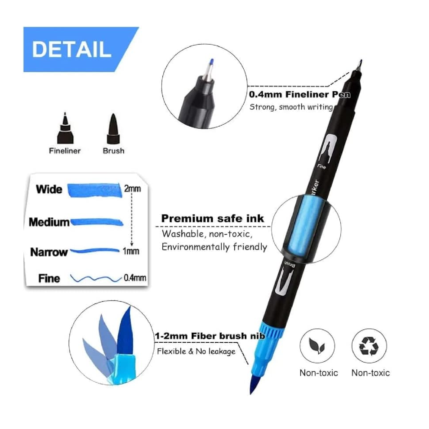 PLUMONES DUAL BRUSH PROFESIONAL 120 COLORES EN CARTUCHERA - 2
