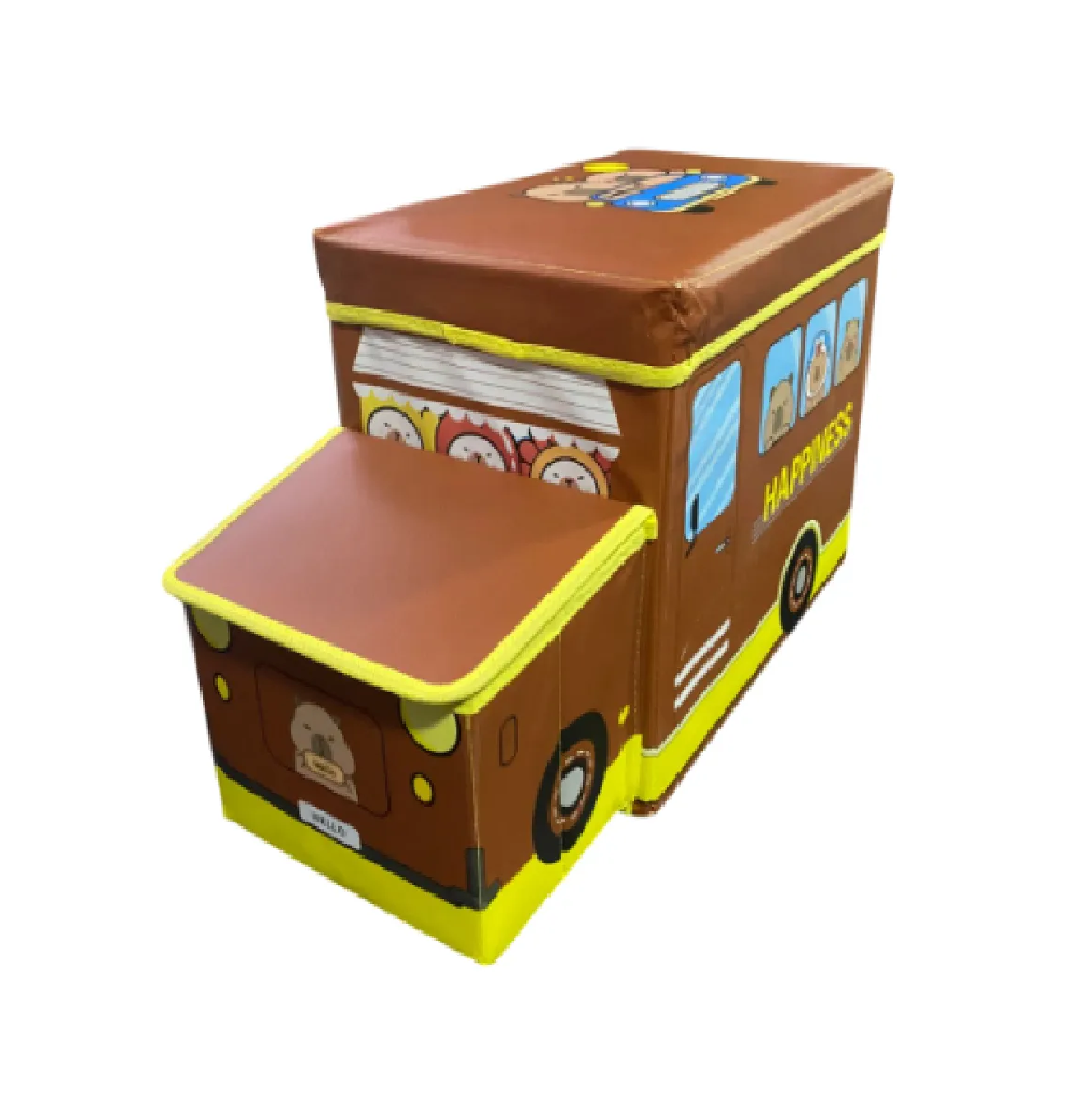 CAJA ORGANIZADORA AUTOBÚS HANNZO PARA JUGUETES 55X32 CM - 2