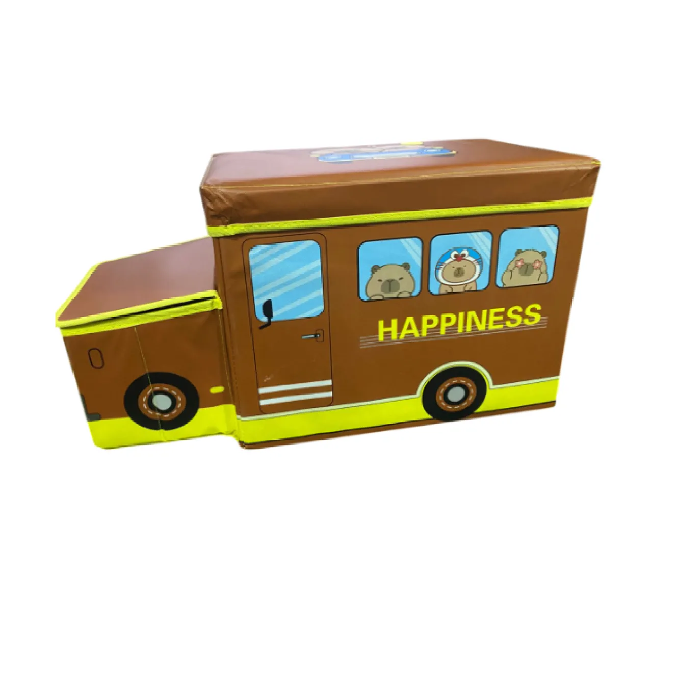 CAJA ORGANIZADORA AUTOBÚS HANNZO PARA JUGUETES 55X32 CM - 3