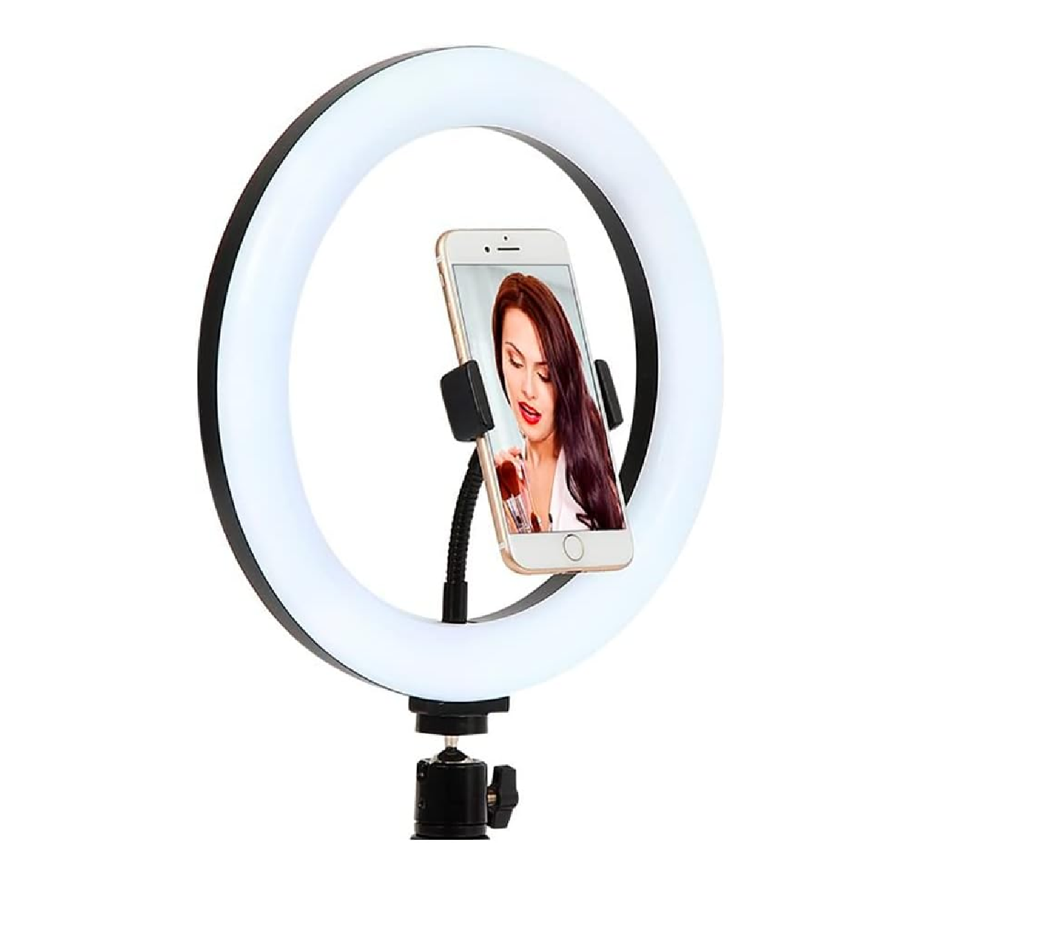 ARO LUZ LED DISPARO NEGRO USB 26CM PARA TIKTOK - 1