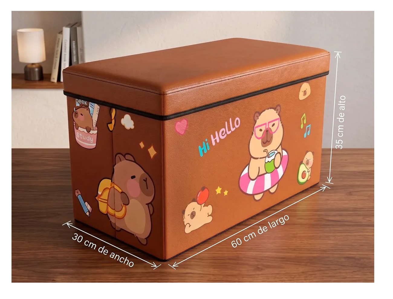 CAJA ORGANIZADORA DE JUGUETES GRANDE PARA NIÑOS DISEÑO - 3
