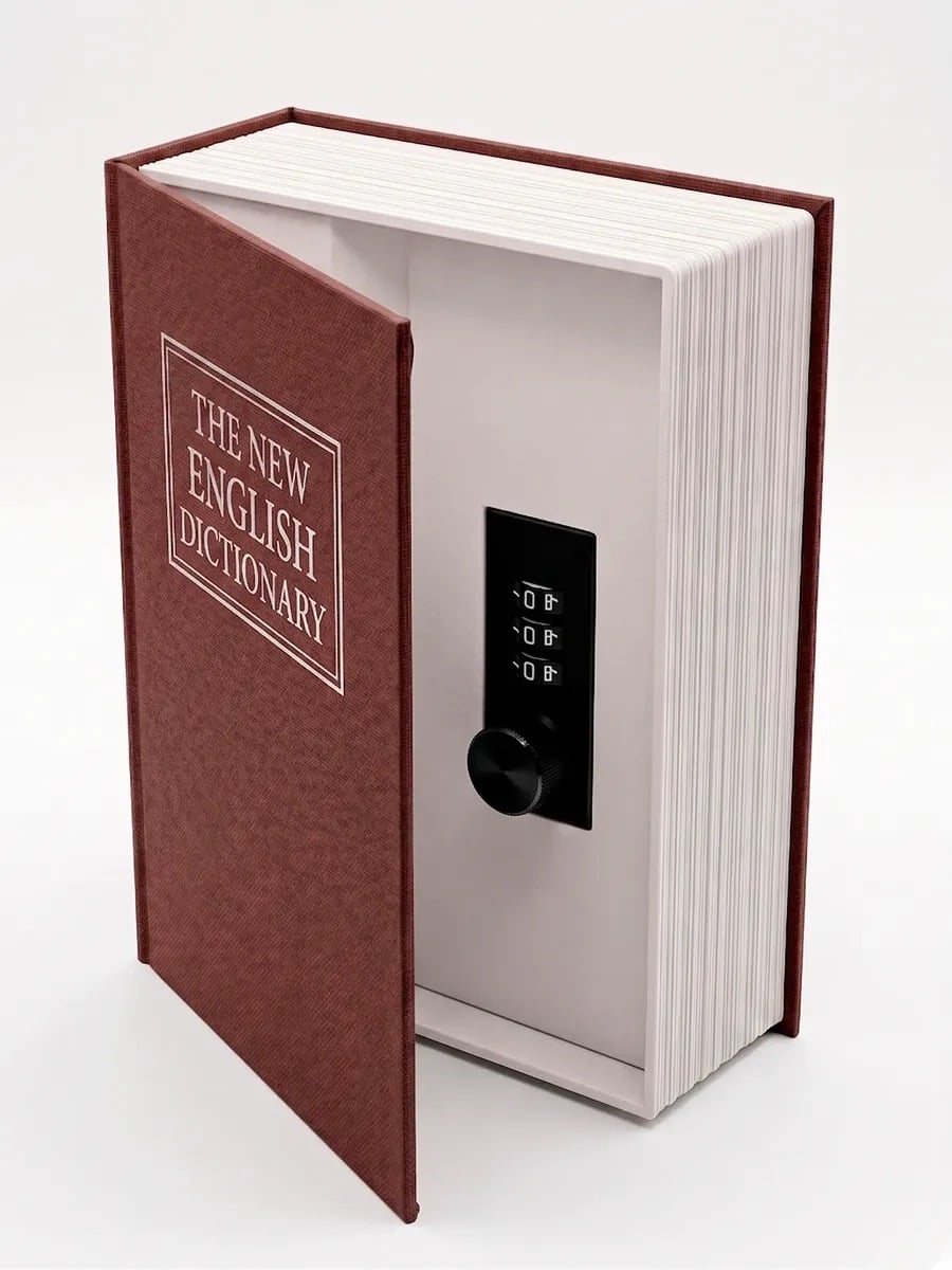 LIBRO CON SEGURIDAD CAJA FUERTE CON LLAVE FORMA DE LIBRO IDEAL PARA GUARDAR JOYA - 1