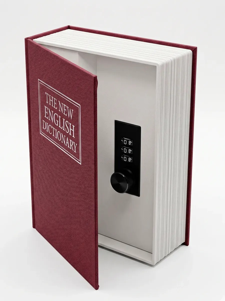 LIBRO CON SEGURIDAD CAJA FUERTE CON LLAVE FORMA DE LIBRO IDEAL PARA GUARDAR JOYA - 1