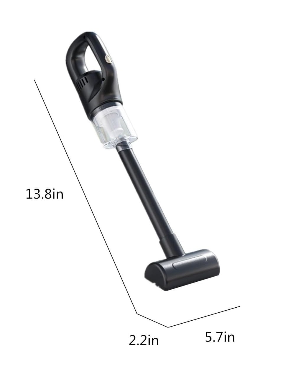 ASPIRADOR PORTÁTIL INALÁMBRICO PARA COCHE Y HOGAR NEGRO - 2
