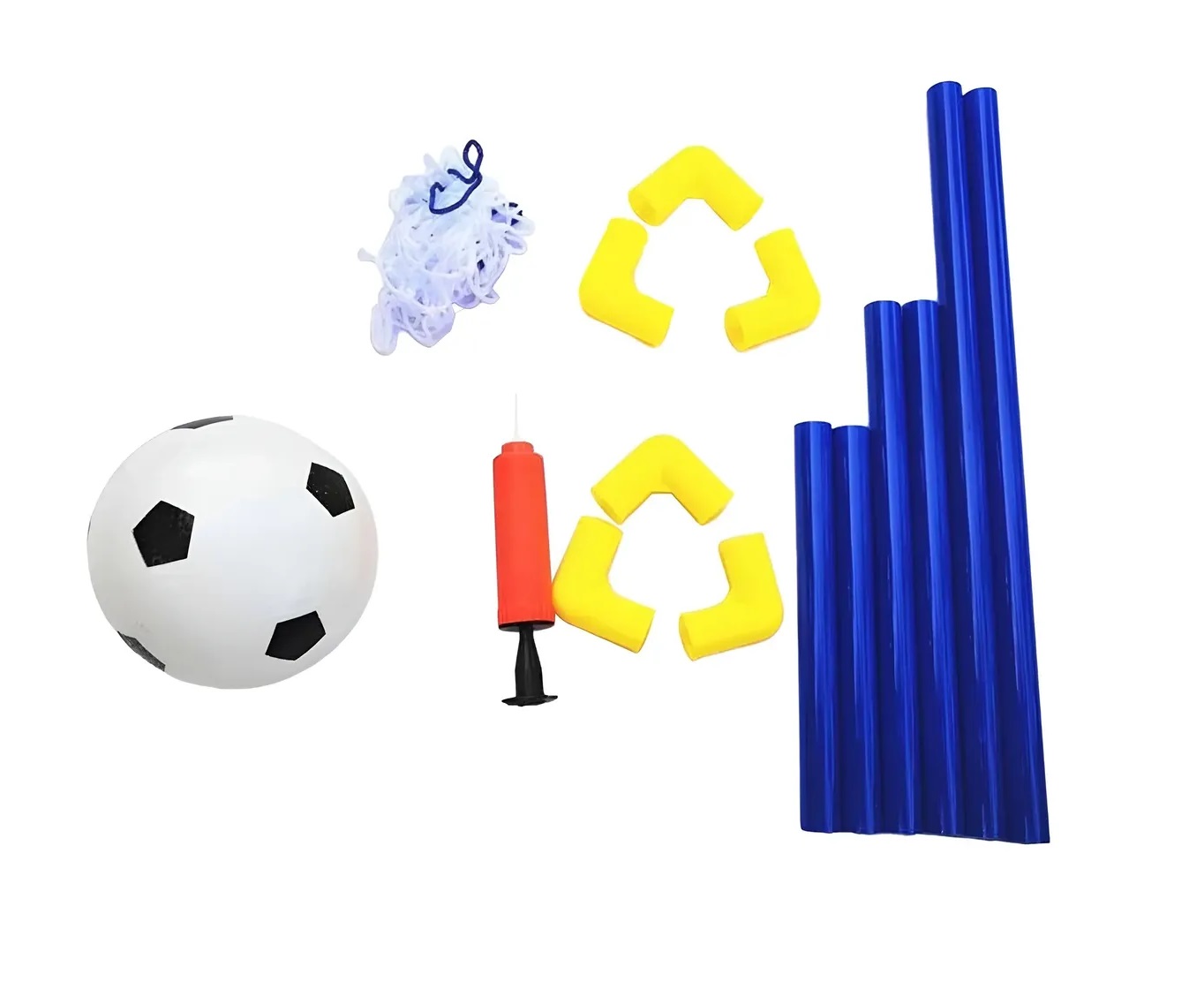 ARCO DE FUTBOL PARA NIÑOS MAS ARCO MAS MALLA MAS INFLADOR - 2