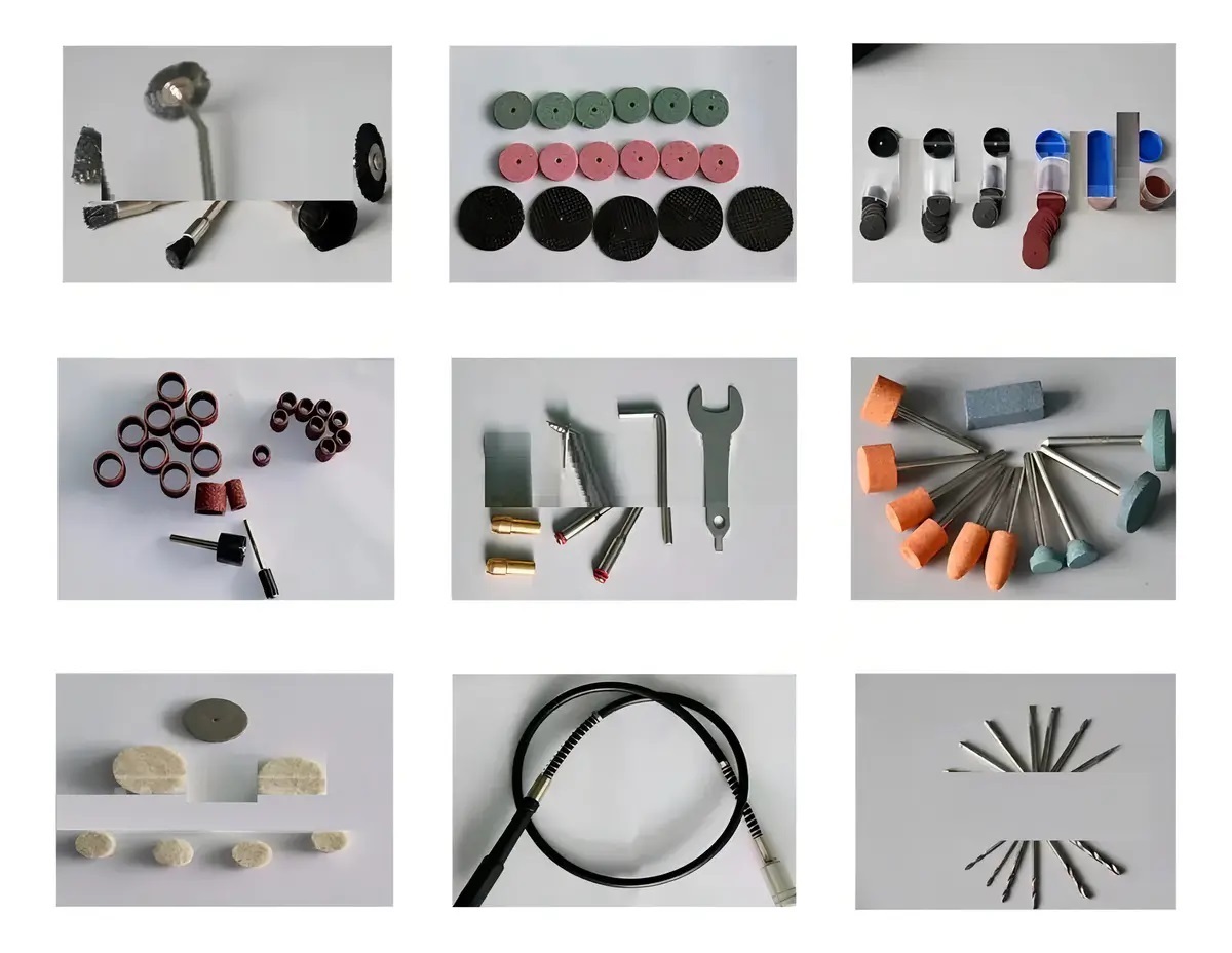 KIT SET JUEGO DE ACERO PARA MINITORNO TIPO DREMEL X420 PIEZAS - 2