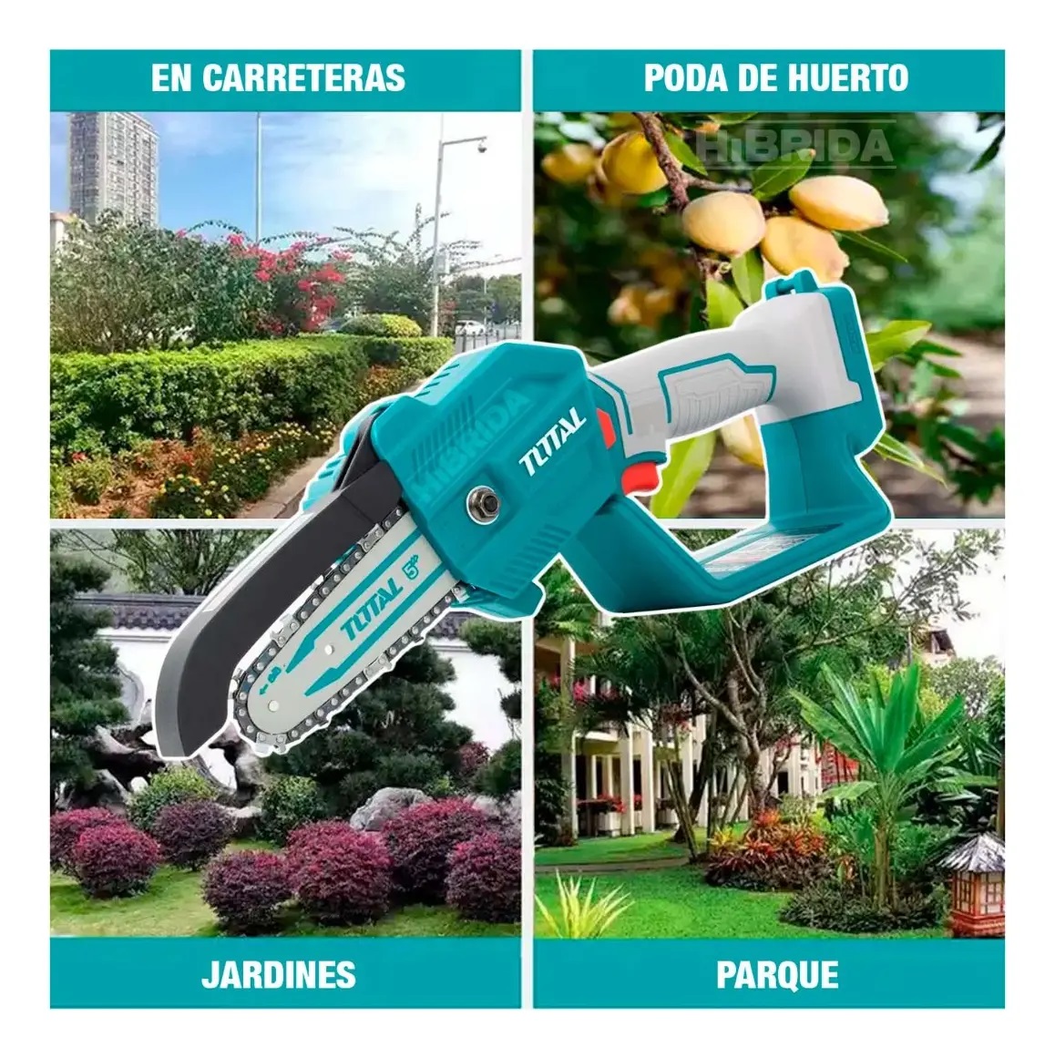 SIERRA DE CADENA PODADORA LI-ION 20V 5’’ TGSLI2058 - 2