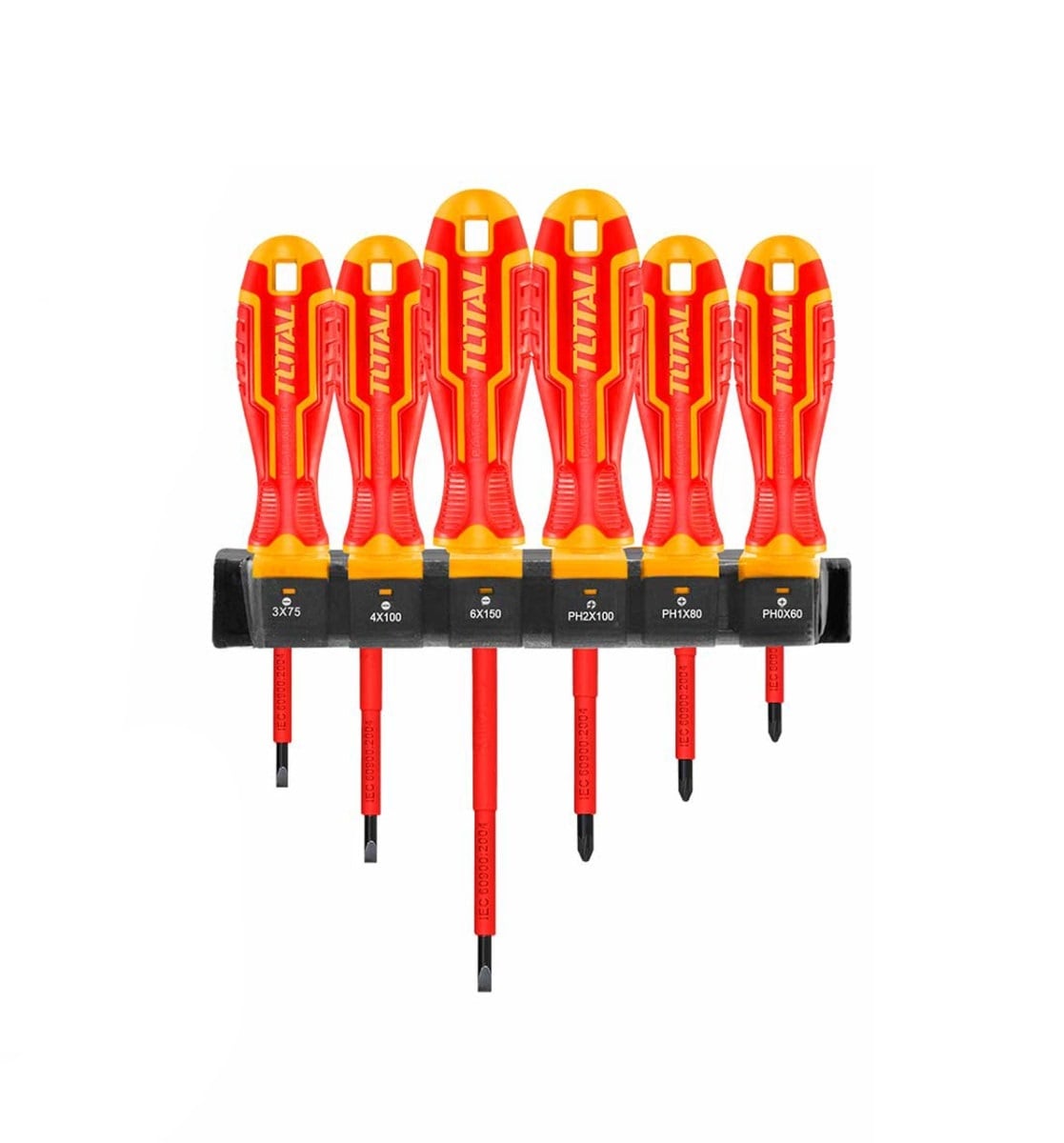 DESTORNILLADOR.AISLANTE 1KV + JGO 6 PZ TOTAL TOOLS THTIS566 - 1