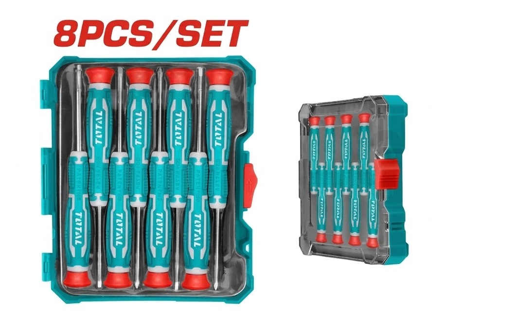 SET DE 8 DESTORNILLADORES DE PRECISIÓN PERILLEROS TOTAL - 6