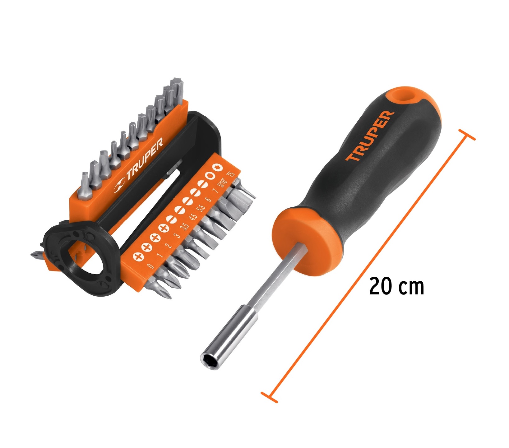 DESARMADOR CON 33 PUNTAS INTERCAMBIABLES TRUPER 13595 - 10