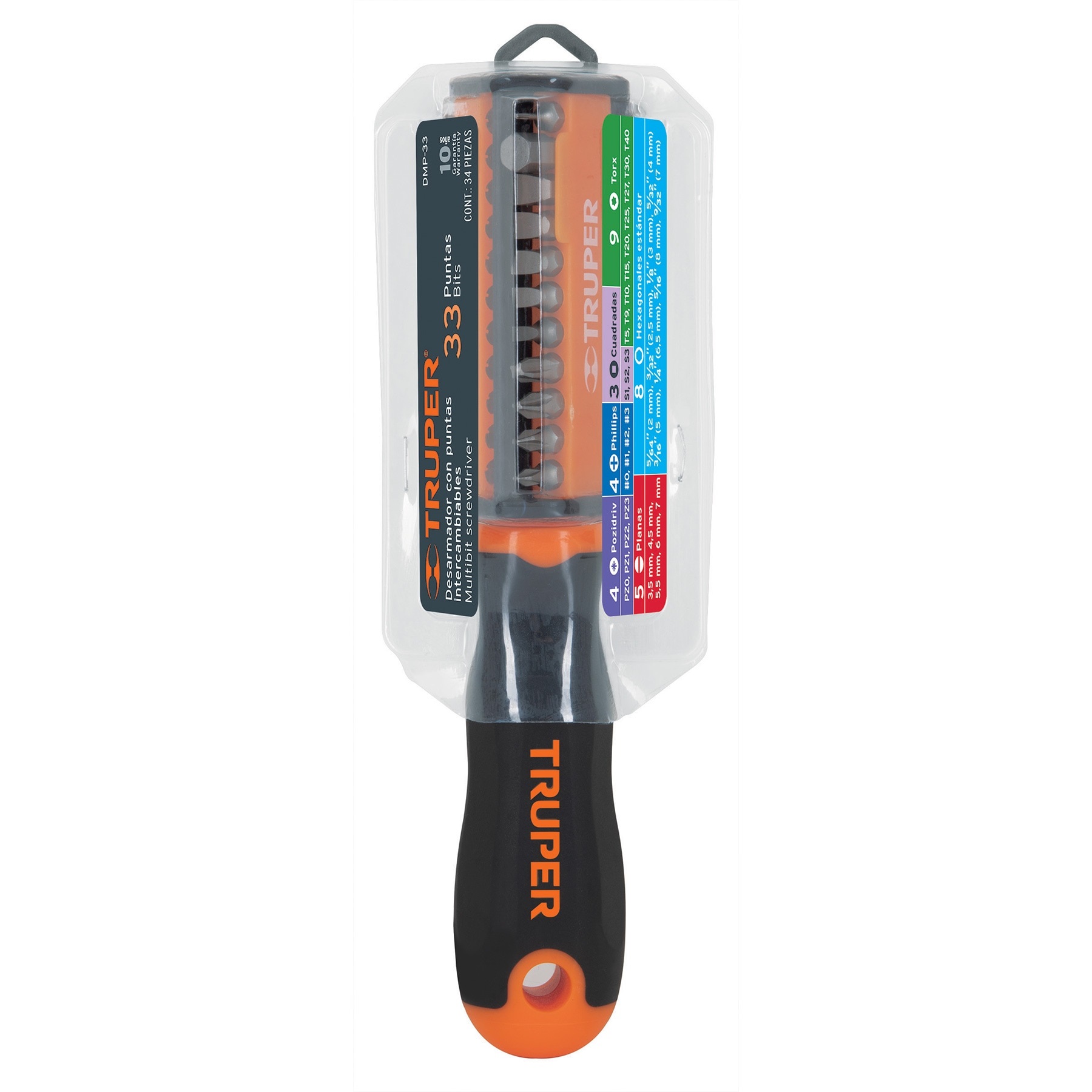 DESARMADOR CON 33 PUNTAS INTERCAMBIABLES TRUPER 13595 - 4