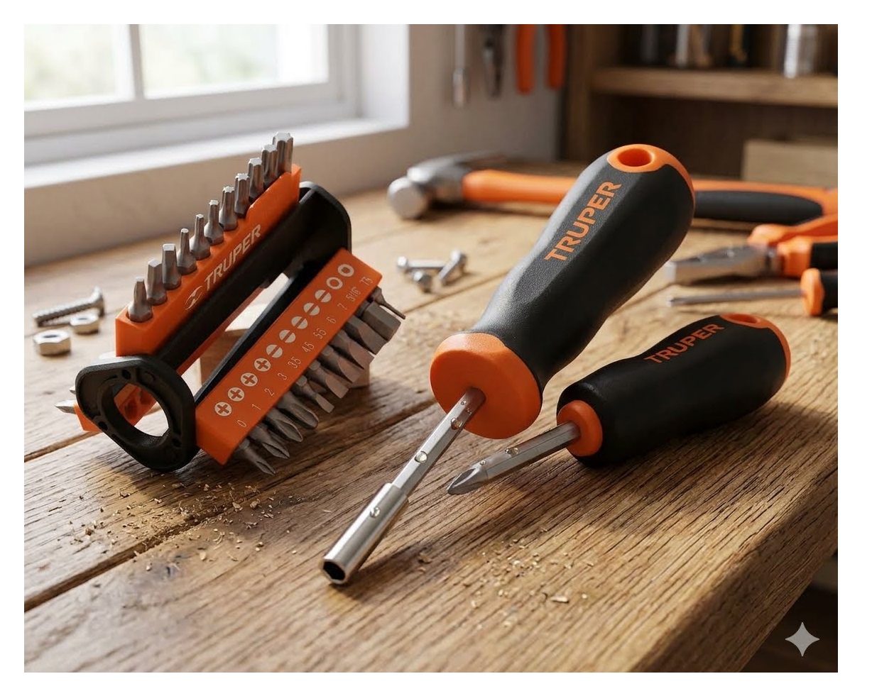 DESARMADOR CON 33 PUNTAS INTERCAMBIABLES TRUPER 13595 - 5