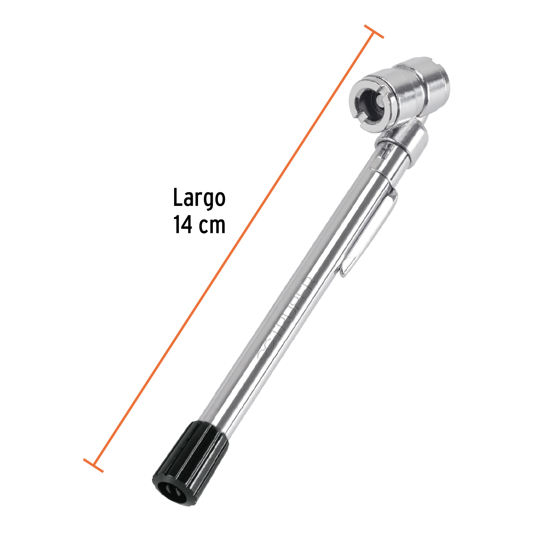 MEDIDOR DE PRESION DE AIRE PARA LLANTAS TRUPER 160 PSI - 4