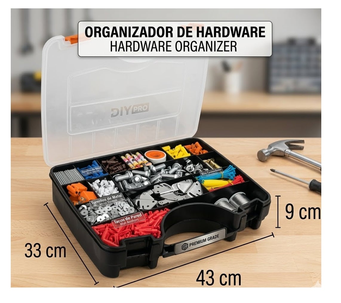Organizador Reforzado Con 17 Compartimentos, Truper 19939 - 7