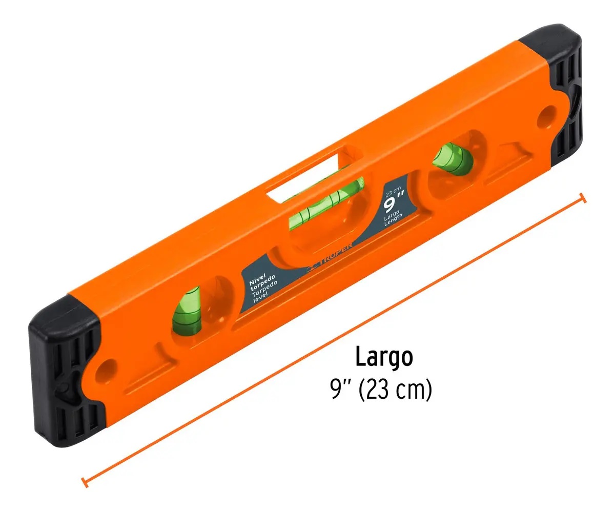 NIVEL MAGNÉTICO 9'' PLÁSTICO ABS TRUPER 11223 - 1