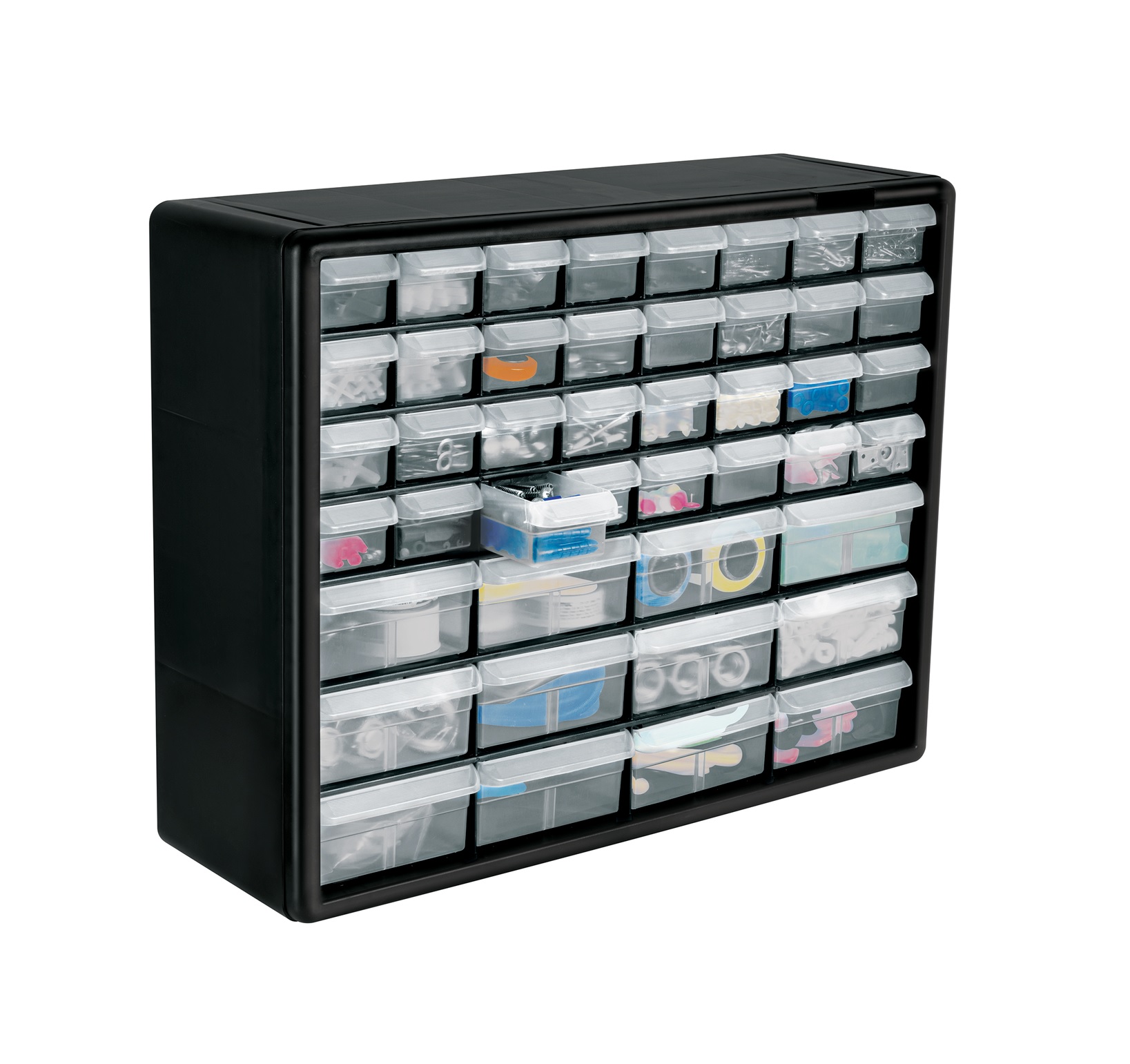 ORGANIZADOR CON 44 GAVETAS, TRUPER 102642 COLOR NEGRO - 1