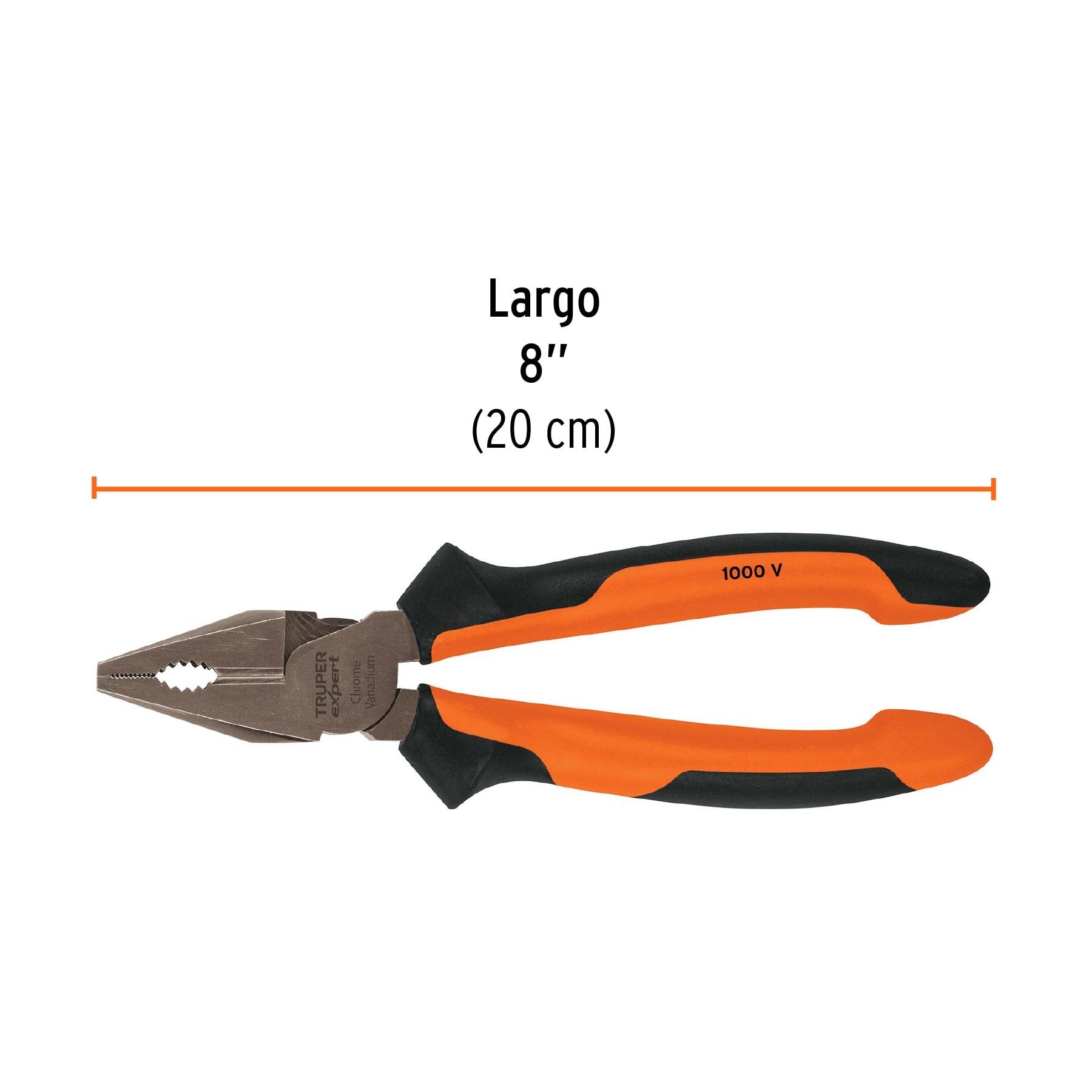 PINZA ELECTRICISTA 8'' COMFORT GRIP TRUPER EXPERT 17330 - 2