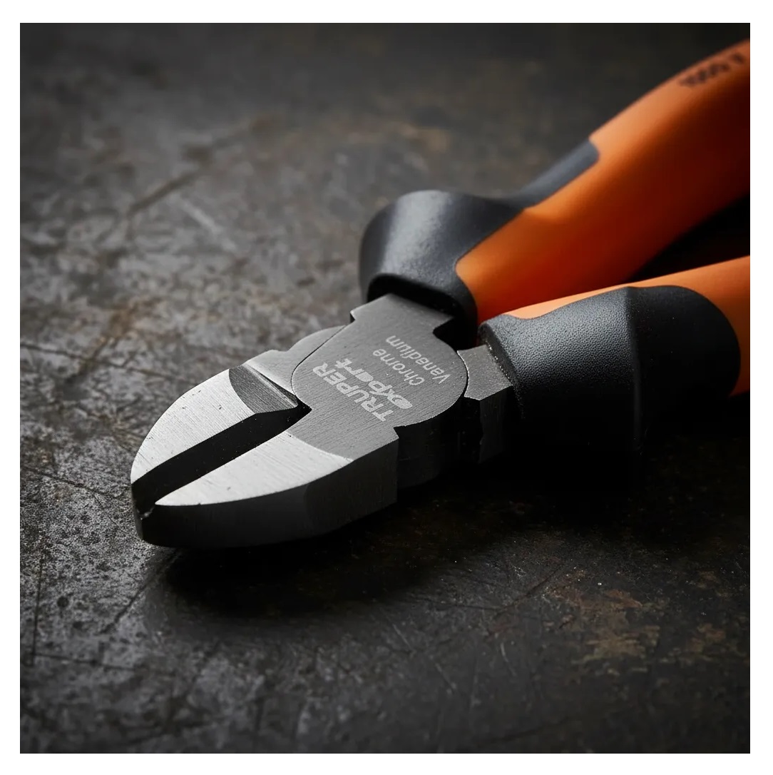 PINZA CORTE DIAGONAL 6 ALTA PALANCA, COMFORT GRIP 17331 NARANJA - 6