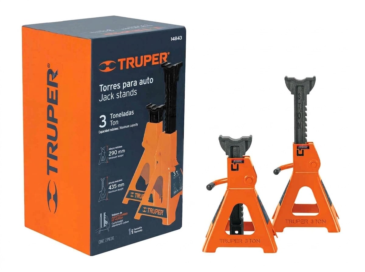 CABALLETE PARA AUTO 3 TONELADAS TRUPER 14843 - 1
