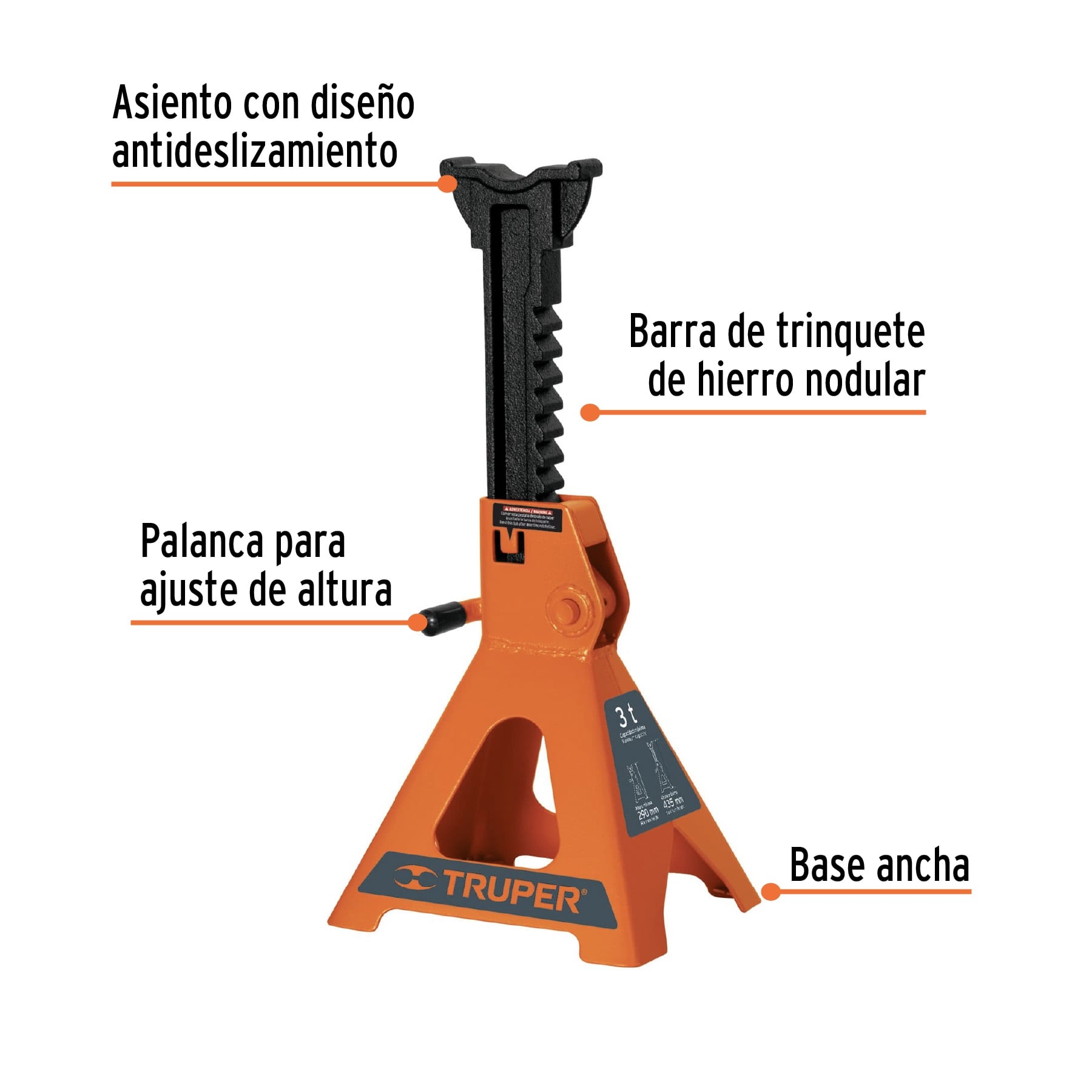 CABALLETE PARA AUTO 3 TONELADAS TRUPER 14843 - 2