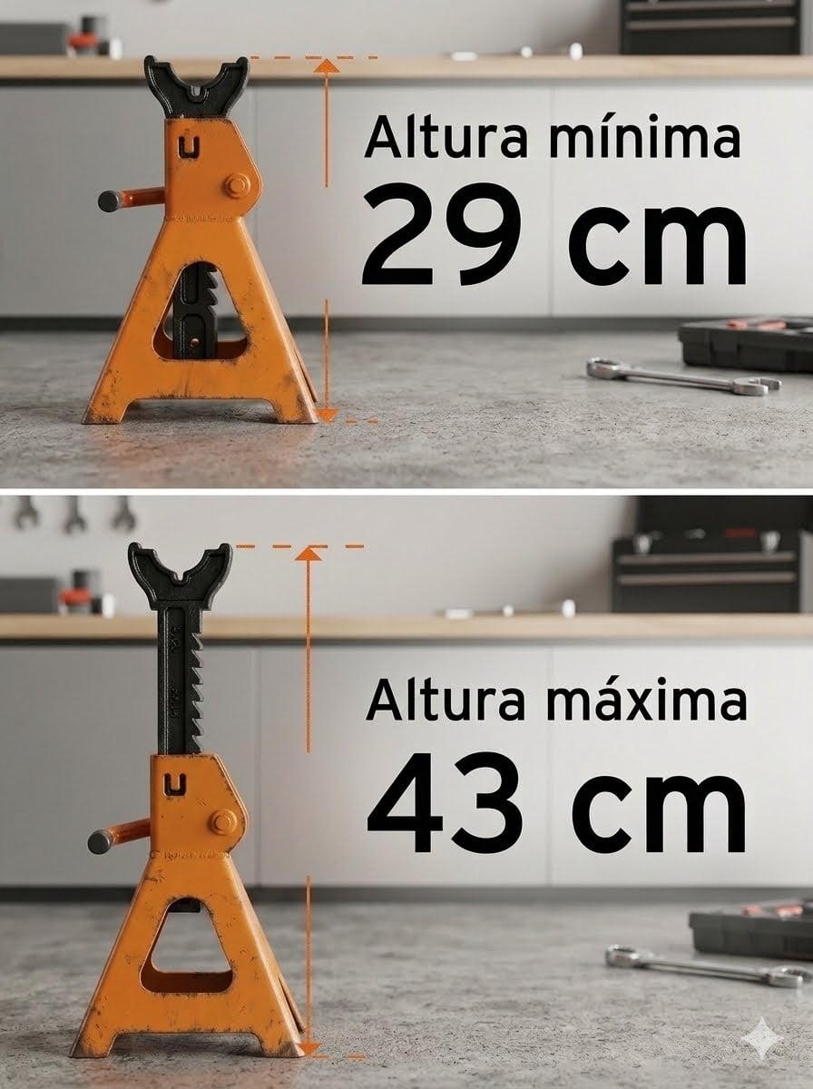 CABALLETE PARA AUTO 3 TONELADAS TRUPER 14843 - 8