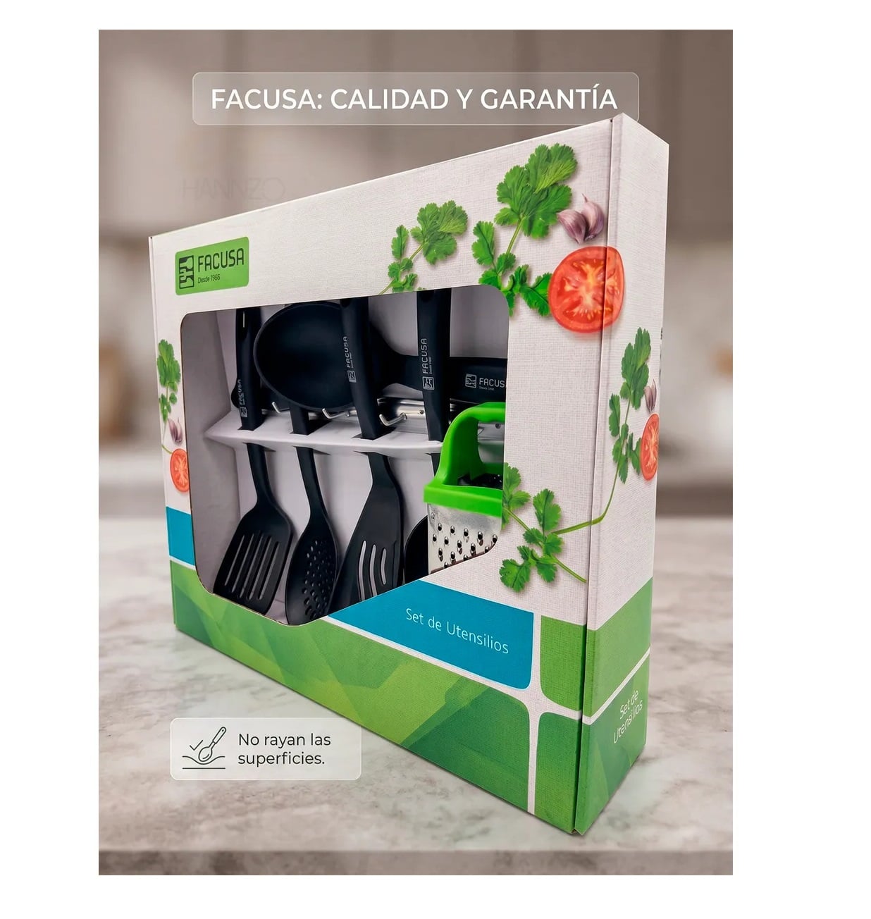 CUCHARONES FACUSA RESISTENTES PARA COCINA MAS RALLADOR - 5