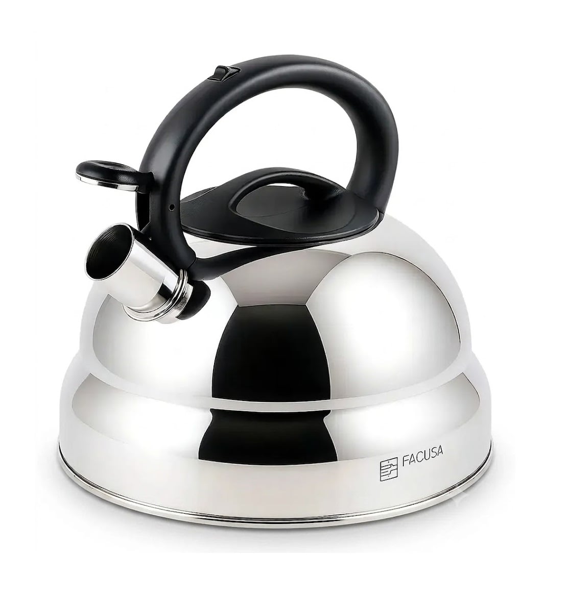 TETERA FACUSA 4.6 L FUSION DE ACERO INOXIDABLE CON SILBATO - 1