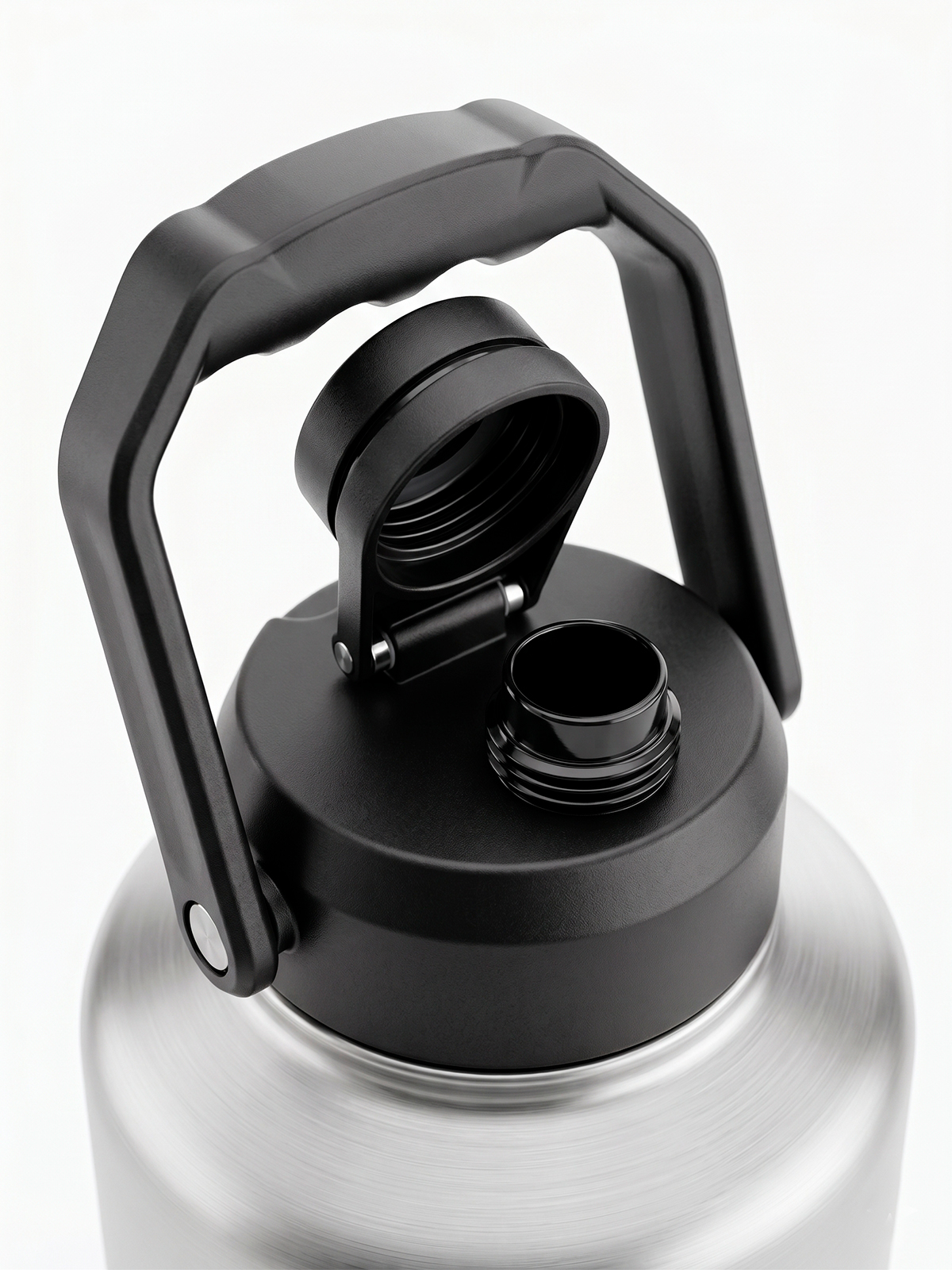 TOMATODO TÉRMICO FACUSA DALÍ 3.4L ACERO INOXIDABLE BPA FREE ANTIGOTEO PLATEADO - 3