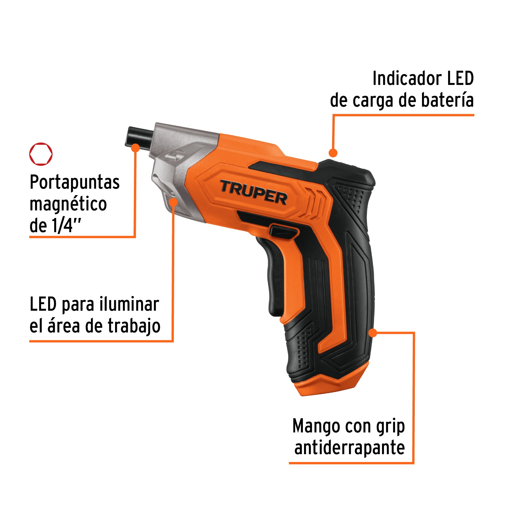 DESTORNILLADOR ATORNIILADOR INALÁMBRICO 36V 220V TRUPER - 3