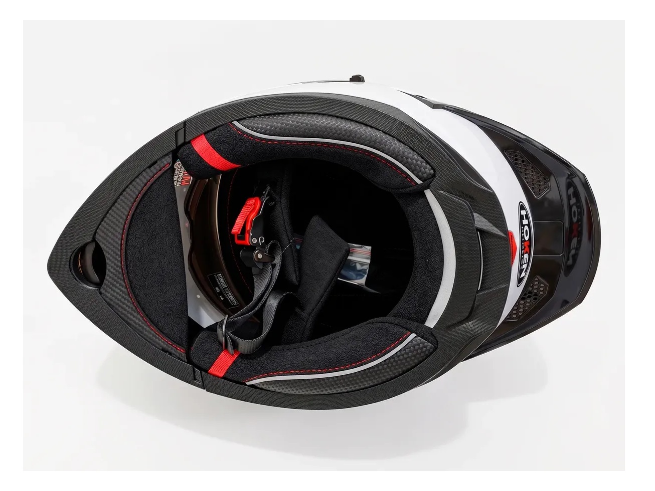 CASCO DE MOTO BLANCO MARCA HOKEN CERTIFICADO Y STOCK / BLANCO - 6