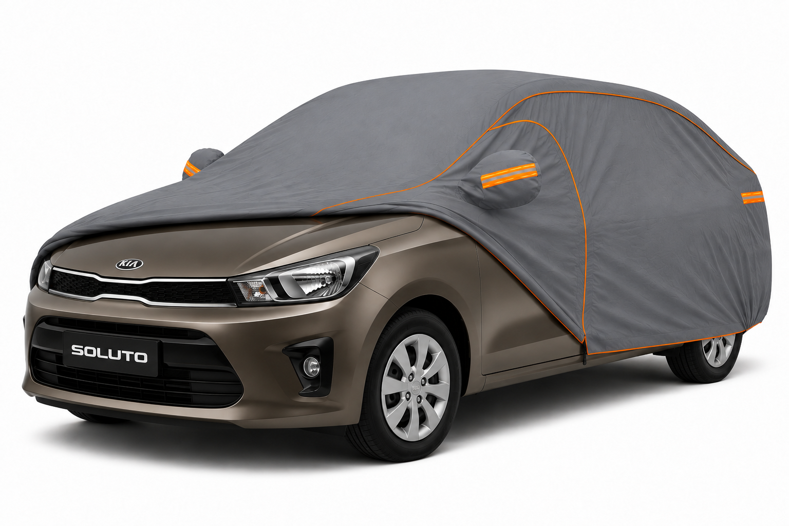 COBERTOR PARA KIA SOLUTO SEDAN IMPERMEABLE ANTI UV - 1