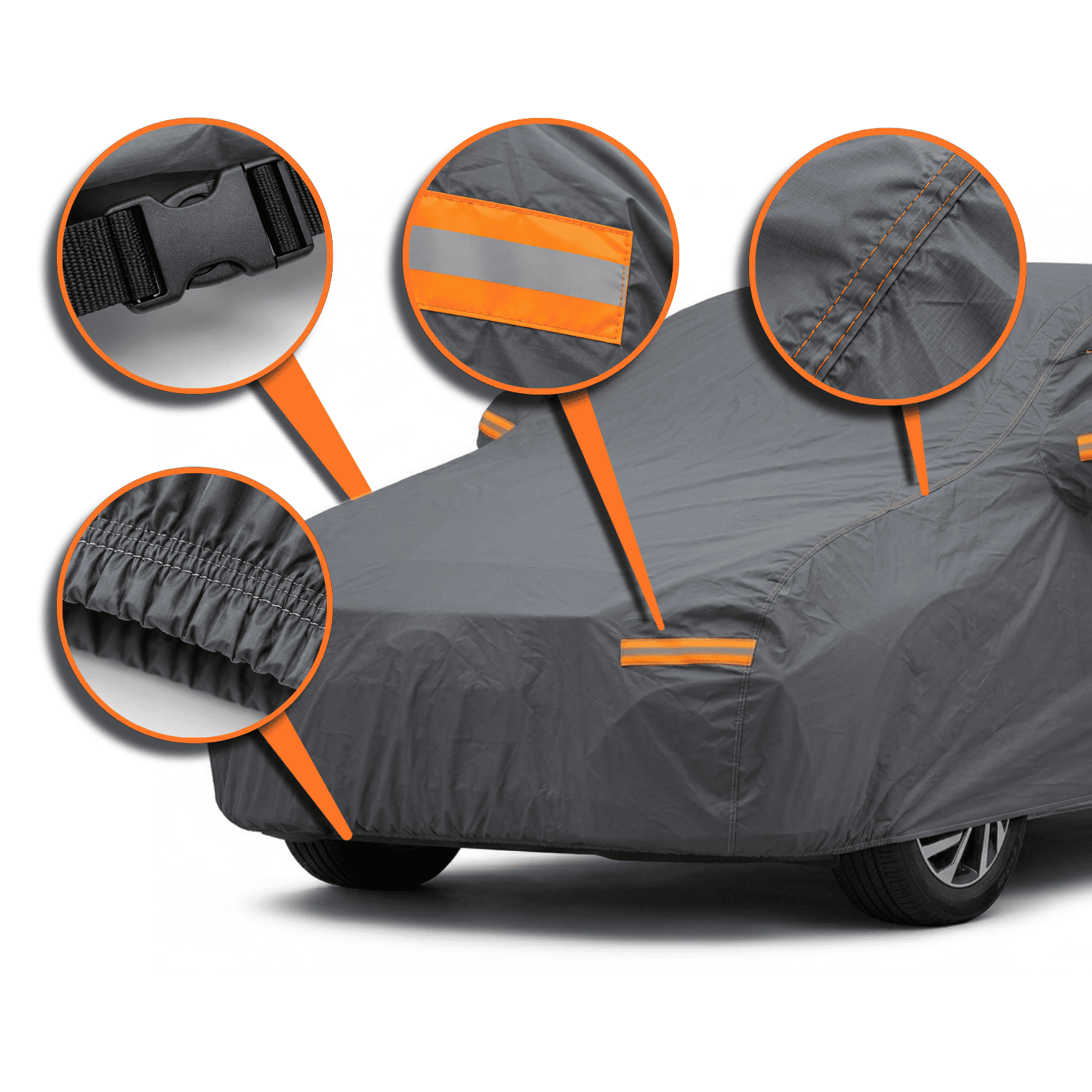 COBERTOR PARA KIA SOLUTO SEDAN IMPERMEABLE ANTI UV - 4