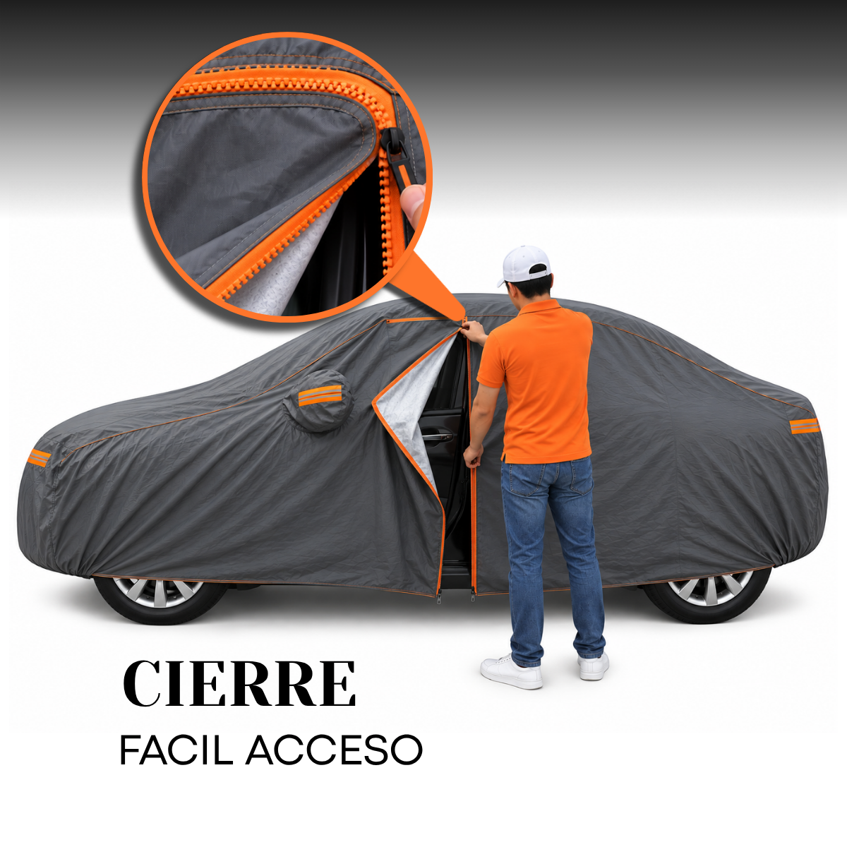COBERTOR FUNDA PARA MITSUBISHI MIRAGE HATCHBACK IMPERMEABLE - 5