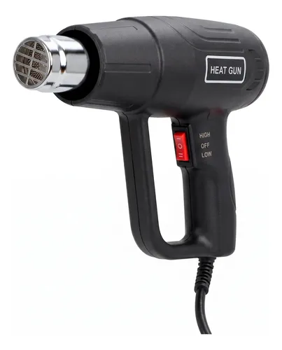 PISTOLA DE CALOR DE 2000 W CON DOS VELOCIDADES NEGRA - 1