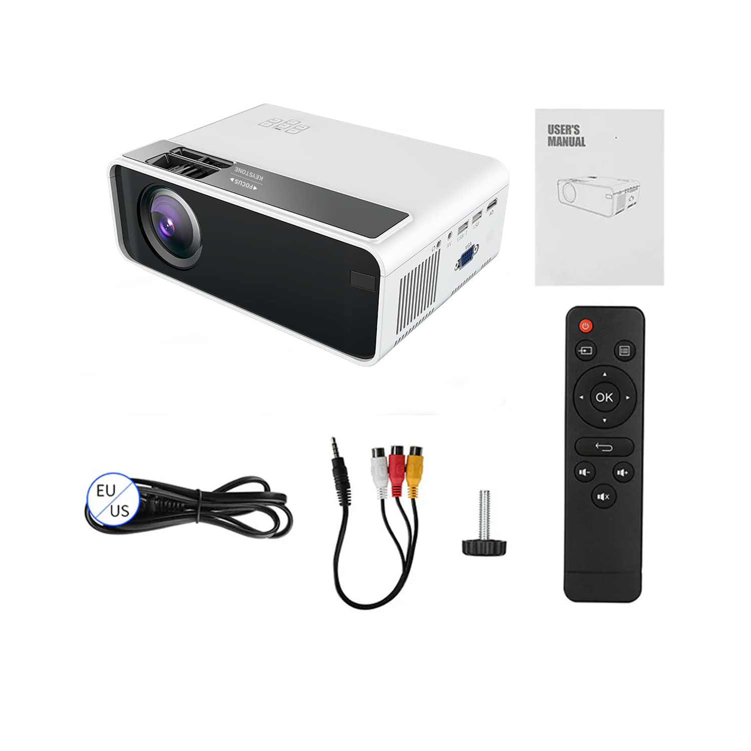 PROYECTOR LED MULTIMEDIA HD WIFI 5500 LUMENES HDMI VGA USB G86B - 5