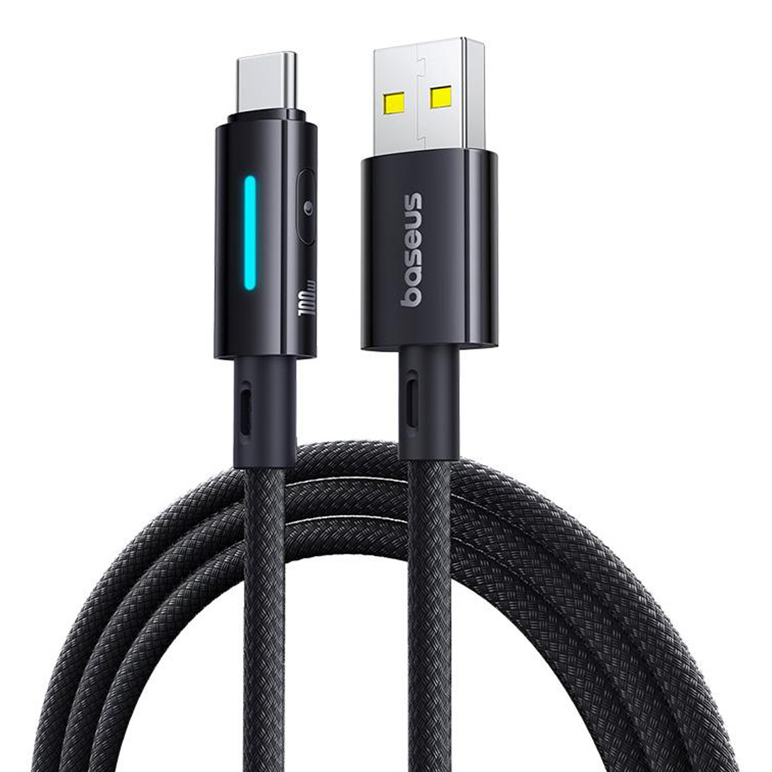 CABLE DE CARGA RÁPIDA 2M BASEUS USB-A A TIPO-C A 100W P10379002121-01 - 1