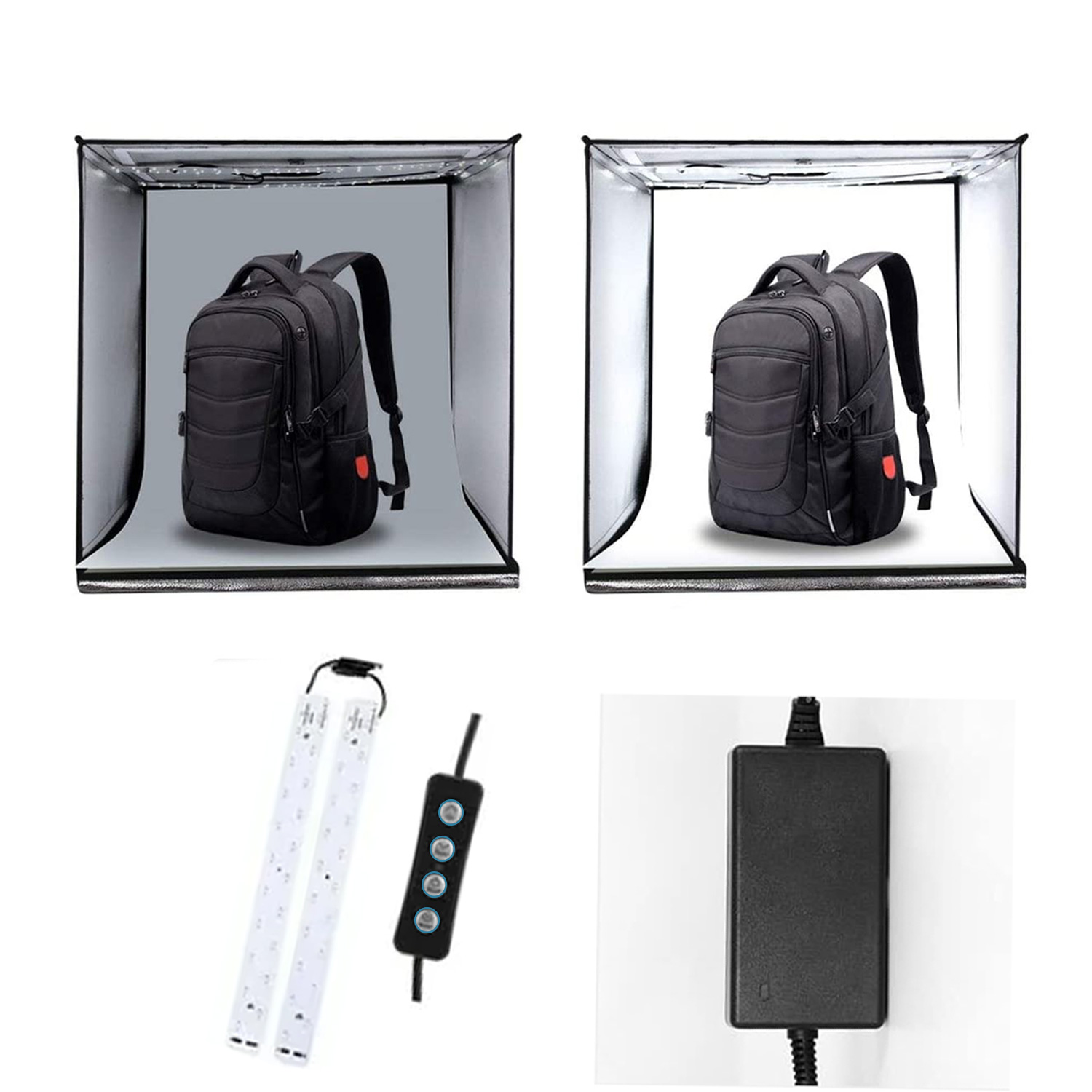 CAJA DE LUZ 60CM CON LUZ LED FOTO ESTUDIO FOTOGRÁFICO PS05 - 5